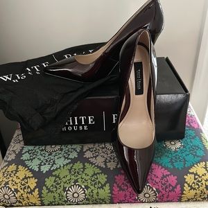 White House/Black Market Olivia Dark Burgundy Heels